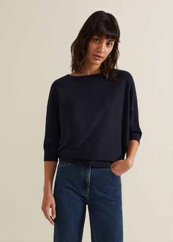 Phase Eight Cristine Knitwear Navy USA | 0968135-DI